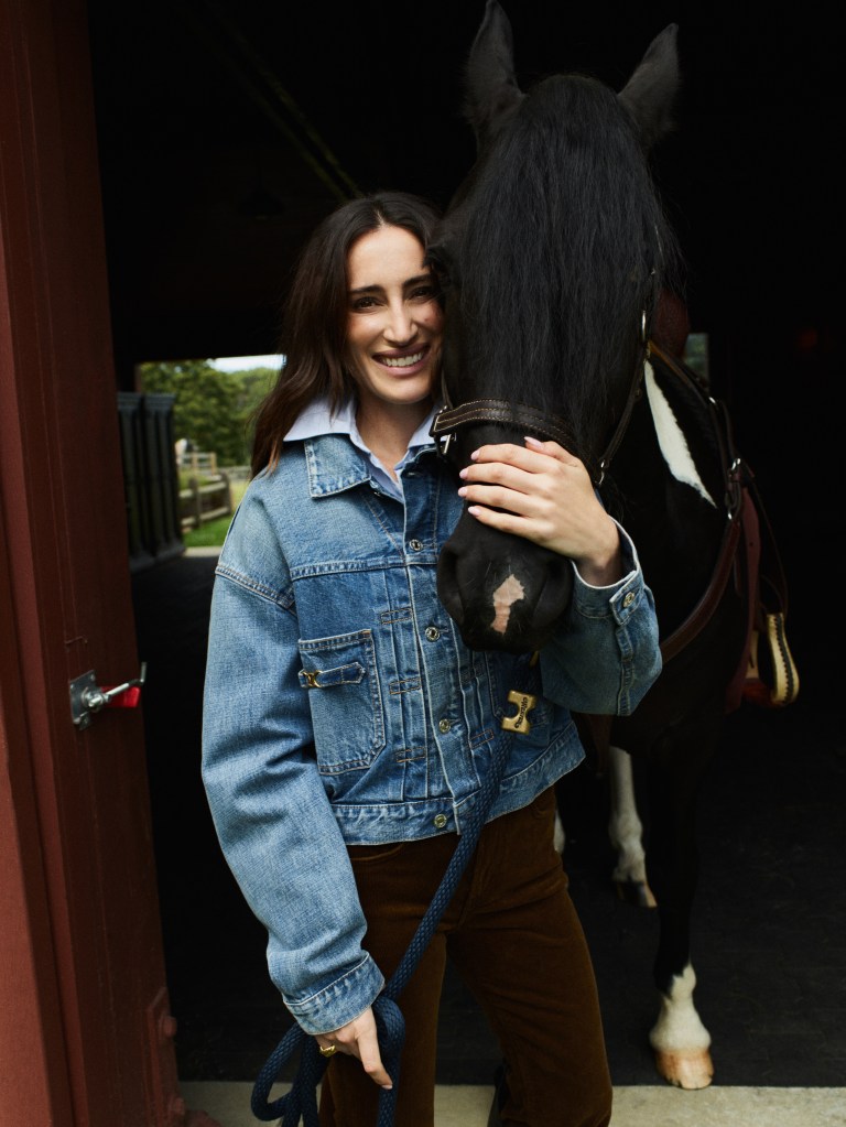 Jessica Springsteen appears in Citizens of Humanity's equestrian-capsule ad campaign.