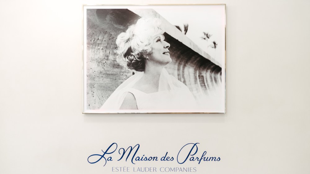 At the entrance of the Estée Lauder Cos.' La Maison des Parfums