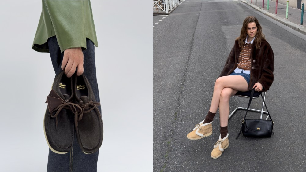 Clarks x Sandro collaboration.