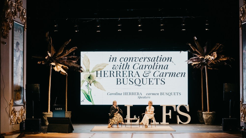 A past edition of Latin American Fashion Summit featured a conversation  between Carolina Herrera and Carmen Busquets.