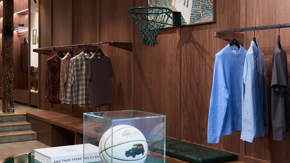 Copenhagen-based brand Les Deux's new Paris flagship in the Marais.