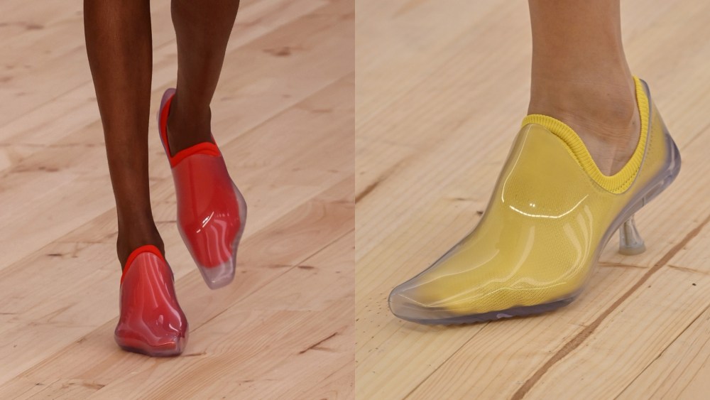 Shoes featured as part of the Loewe spring 2026 show during Paris Fashion Week on Oct. 3, 2025.
