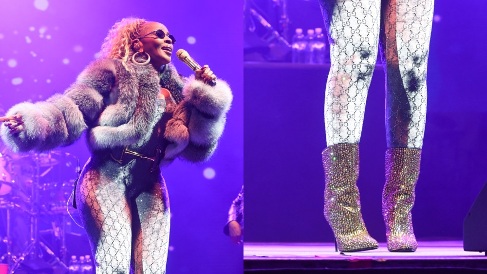 On Saturday, Mary J. Blige performed at ONE Musicfest 2025 in Giuseppe Zanotti's crystal boots.