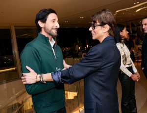 Adrien Brody and Dominique Crenn