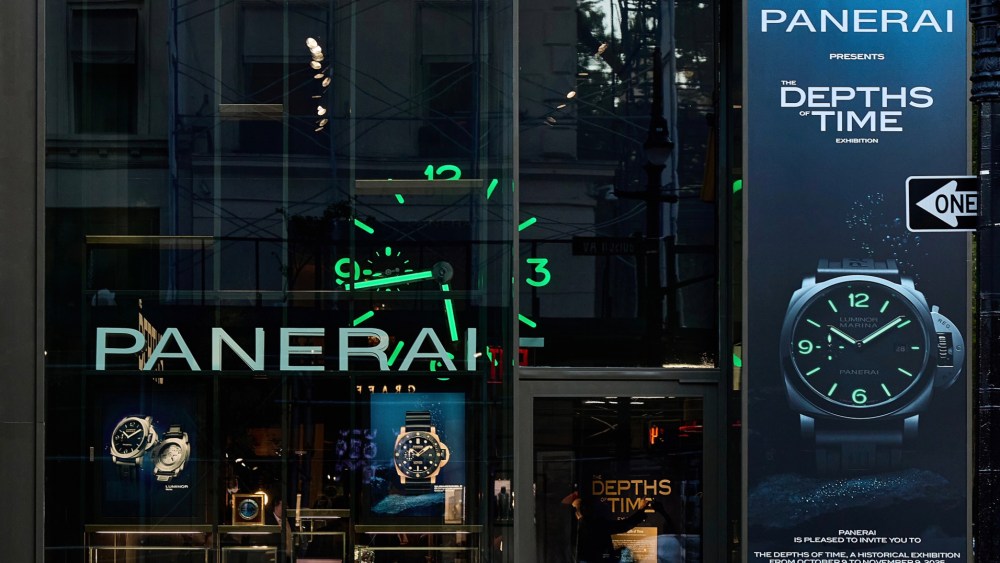 The Panerai Depths of Time exhibit will be featured in the New York store until Nov. 9.