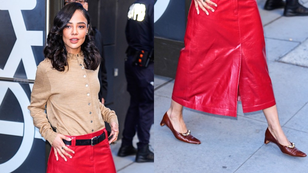 Tessa Thompson in New York City on Oct. 21, 2025.