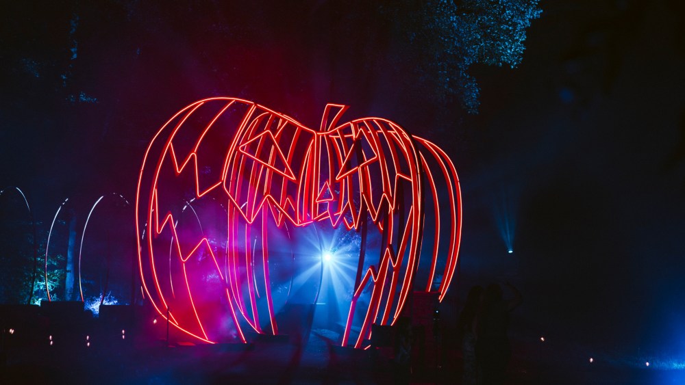 “The Nightmare Before Christmas” light trail at the New York Botanical Gardens