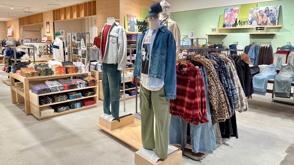 The men's department at the newly opened Glendale Galleria store.