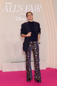 PARIS, FRANCE - OCTOBER 21: Nine D'Urso attends the "All's Fair" Disney+ Premiere at Maison de La Chimie on October 21, 2025 in Paris, France.  (Photo by Pascal Le Segretain/Getty Images)