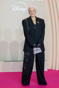 PARIS, FRANCE - OCTOBER 21: Glenn Close attends the "All's Fair" Disney+ Premiere at Maison de La Chimie on October 21, 2025 in Paris, France.  (Photo by Pascal Le Segretain/Getty Images)