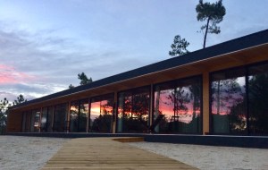 “The forest and the sunset reflected in the windows, like if nature was invading human spaces." (Muda, Portugal)