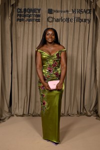 LONDON, ENGLAND - OCTOBER 03: Fatou Baldeh attends the Clooney Foundation for Justice's The Albies at the Natural History Museum on October 03, 2025 in London, England.  (Photo by Jeff Spicer/Getty Images for The Clooney Foundation For Justice )