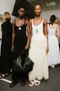 Backstage at Gabriela Hearst Spring 2026 Ready-to-Wear Collection at Paris Fashion Week