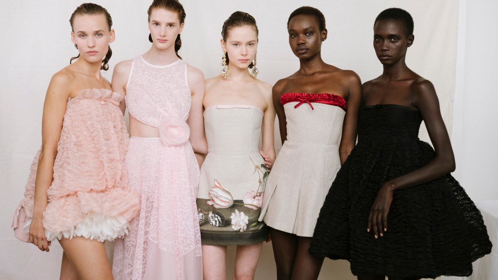 Backstage at Giambattista Valli Spring 2026 Ready-to-Wear Collection at Paris Fashion Week