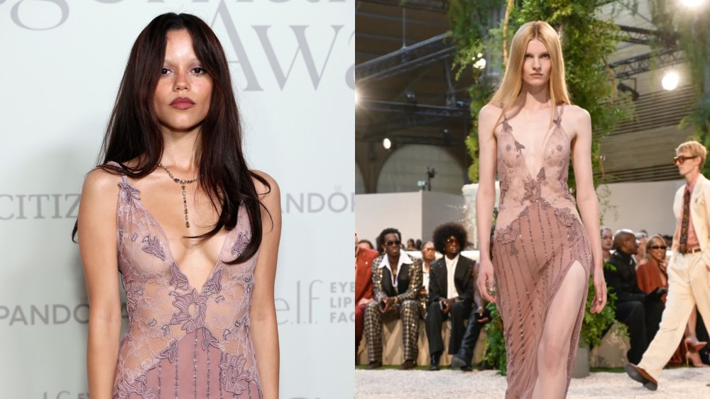 Jenna Ortega wears Amiri spring 2026 ready-to-wear collection at the Imagemaker Awards on Oct. 23, 2025 in Bel Air, Calif.