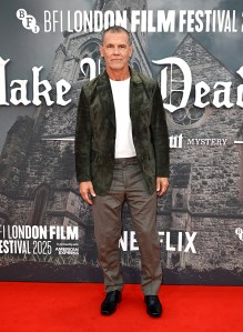 LONDON, ENGLAND - OCTOBER 08: Josh Brolin attends the 'Wake Up Dead Man: A Knives Out Mystery' opening gala during the 69th BFI London Film Festival at The Royal Festival Hall on October 08, 2025 in London, England. (Photo by Kate Green/Getty Images for BFI)