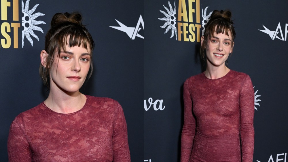 Kristen Stewart wears Rhea Costa at the AFI Fest 2025 special screening of "The Chronology of Water" on Oct. 26, 2025 in Los Angeles.