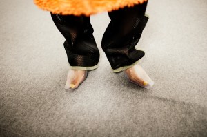 Backstage at Loewe Spring 2026 Ready-to-Wear Collection at Paris Fashion Week