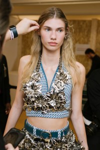 Backstage at Rabanne Spring 2026 Ready-to-Wear Collection at Paris Fashion Week