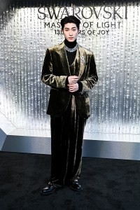 Blue Pongtiwat Tangwancharoen at Swarovski Masters of Light Opening Celebration on October 28, 2025 in Los Angeles, California.