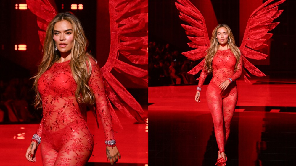 Karol G at the 2025 Victoria’s Secret Fashion Show held at Steiner Studios on October 15, 2025 in New York, New York.