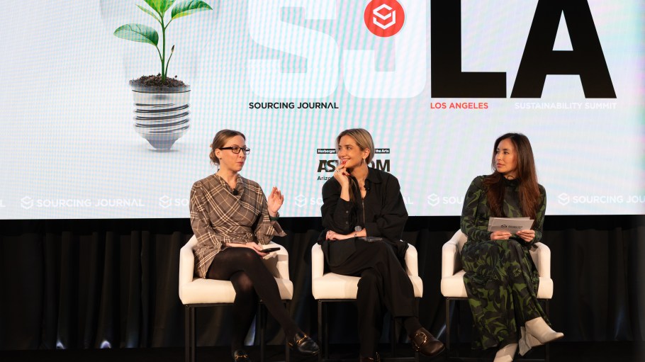 From left: Rachel Kibbe of American Circular Textiles and Circular Services Group, Chloe Songer of Supercircle and Kate Nishimura of Sourcing Journal.