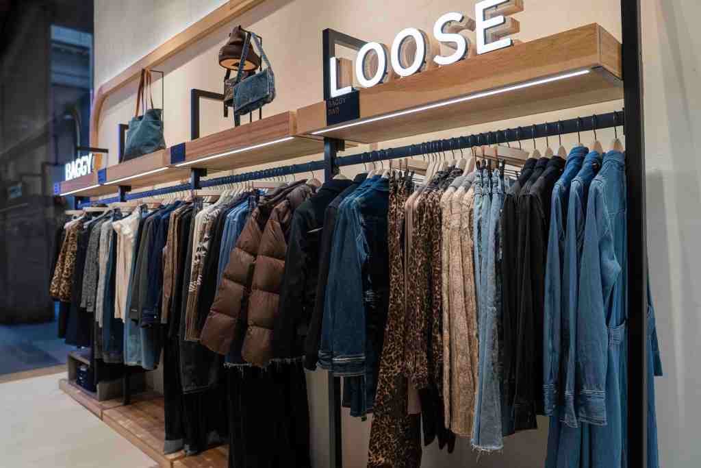 Inside the new store Levi's opened in Milan.