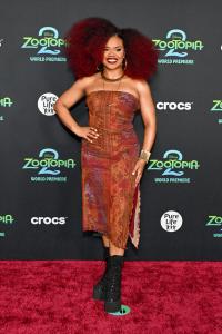 Dara Reneé at Disney's "Zootopia 2" Premiere held at El Capitan Theatre on November 13, 2025 in Los Angeles, California.