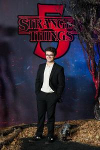 Gaten Matarazzo at Netflix’s "Stranger Things" FYC Event held at Tudum Theater on November 08, 2025 in Los Angeles, California.
