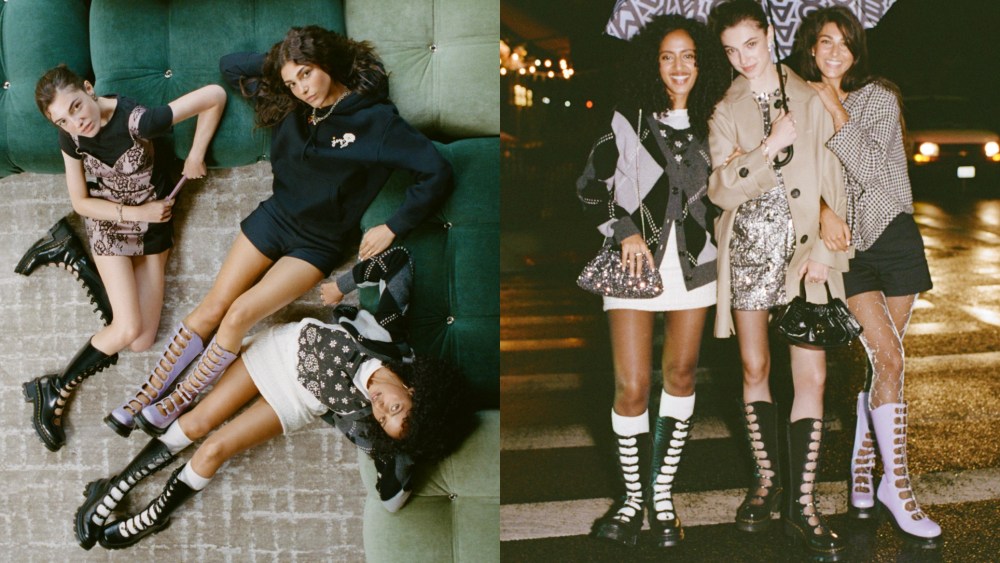 Marc Jacobs x Dr. Martens Kiki boot collaboration.