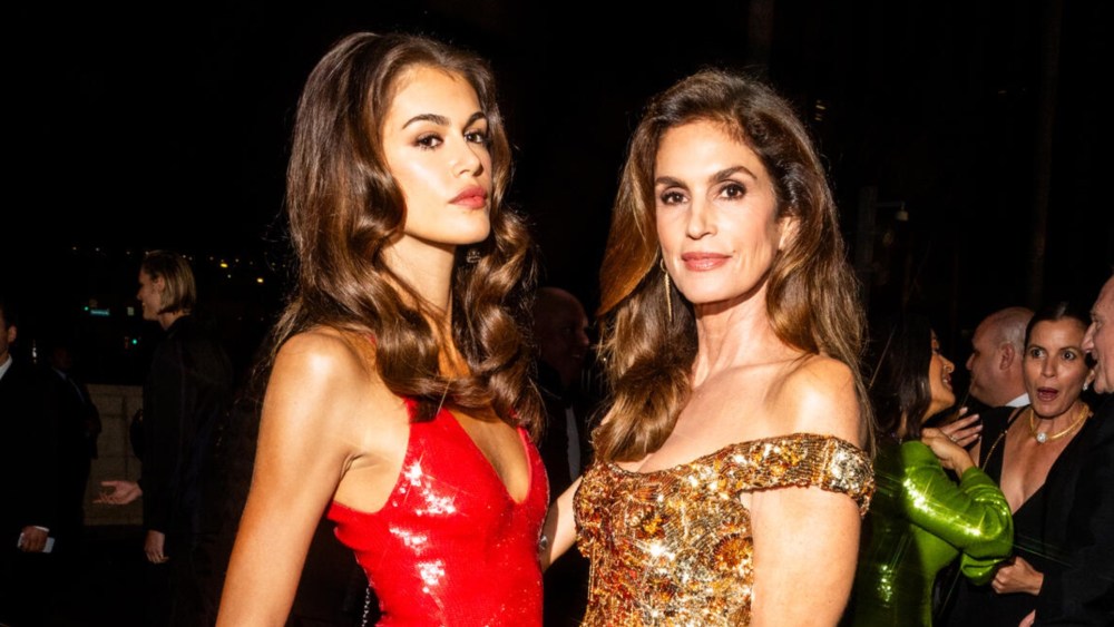 Kaia Gerber and Cindy Crawford at LACMA Art + Film Gala.