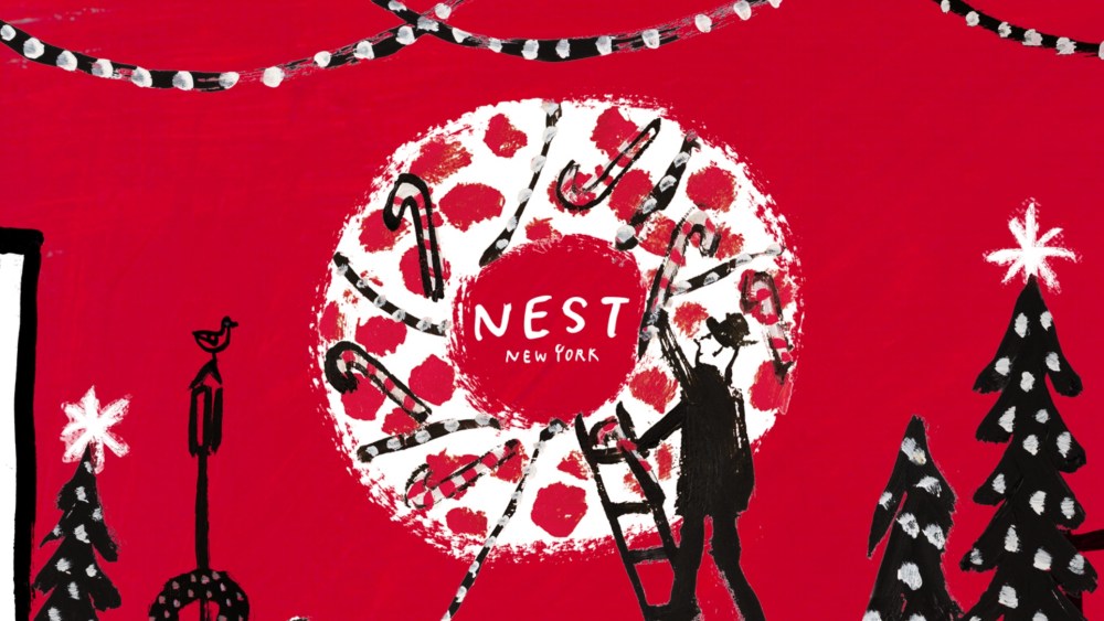 Nest New York x Drawbertson collection packaging.