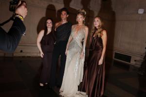 Meredith Silver, Chris Fisher, Elsa Hosk and Jenny Freshwater at the 2025 CFDA Fashion Awards held at American Museum of Natural History on November 03, 2025 in New York, New York.