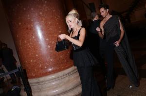 Morgan Riddle and Chris Fisher at the 2025 CFDA Fashion Awards held at American Museum of Natural History on November 03, 2025 in New York, New York.