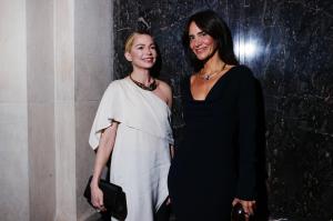 Michelle Williams and Ana Khouri at the 2025 CFDA Fashion Awards held at American Museum of Natural History on November 03, 2025 in New York, New York.