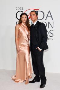 Mary Beth Barone and Benito Skinner at the 2025 CFDA Fashion Awards held at The American Museum of Natural History on November 03, 2025 in New York, New York.