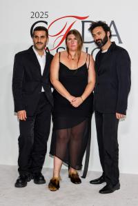 Mike Eckhaus, Zoe Latta and Morgan Spector at the 2025 CFDA Fashion Awards held at The American Museum of Natural History on November 03, 2025 in New York, New York.
