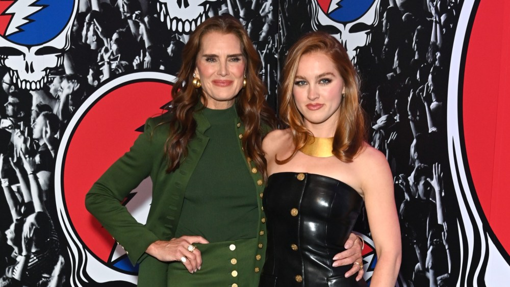 Brooke Shields and daughter Rowan Henchy at the Alice + Olivia x Grateful Dead Launch Party.