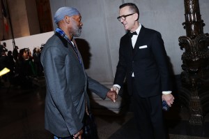 Andre Walker and Steven Kolb at the 2025 CFDA Fashion Awards held at American Museum of Natural History on November 03, 2025 in New York, New York.