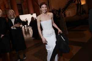 Britt Lower at the 2025 CFDA Fashion Awards held at American Museum of Natural History on November 03, 2025 in New York, New York.