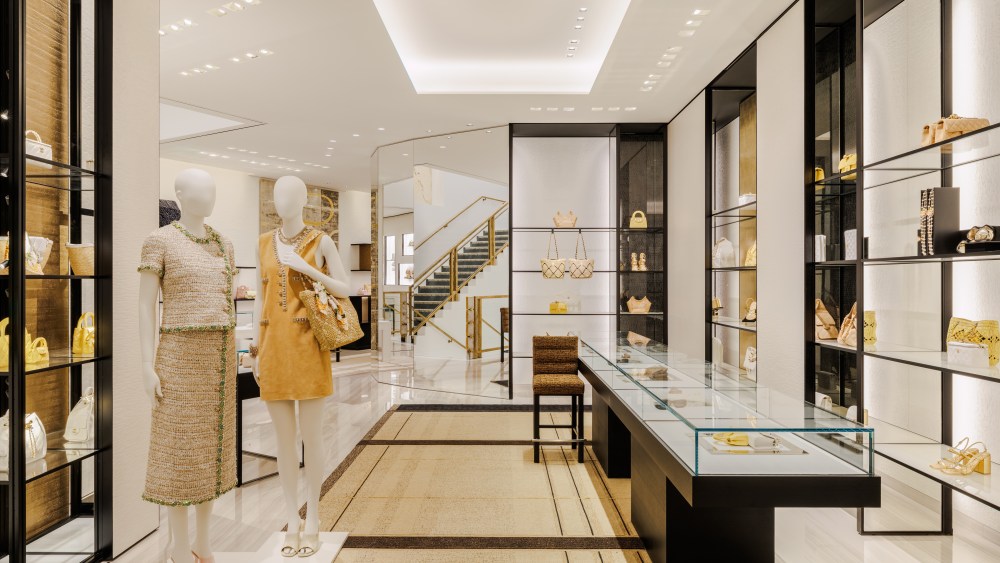 Inside Chanel's newly renovated Plaza 66 store in Shanghai.