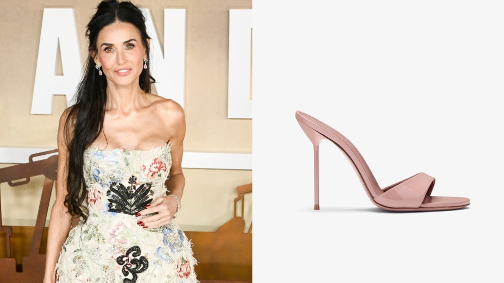 Demi Moore at the UK premiere for Season Two of Paramount+'s "Landman" in Leicester Square on Sunday in London.