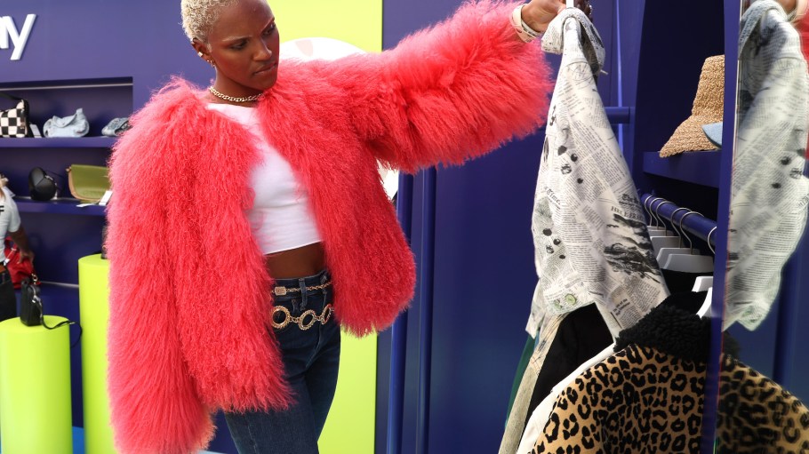 Carlita Landrum at the eBay pop-up shop during the 2025 Teen Vogue Summit in L.A.