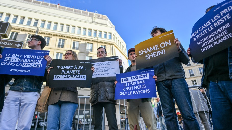 Shein France protest