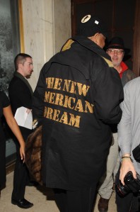 Andre Leon Talley attends Gucci's UNICEF dinner at the Plaza Hotel's Oak Room on November 19, 2008.