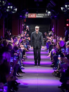 Tom Ford on the catwalk