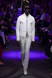 Model on the catwalk