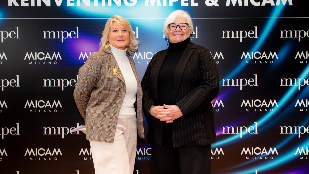 Claudia Sequi, president of Mipel and Assopellettieri and Giovanna Ceolini, president of Micam and Assocalzaturifici