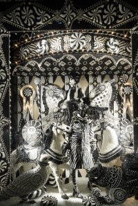 The holiday window display at Bergdorf Goodman, New York. (Photo by George Chinsee/WWD/Penske Media via Getty Images)