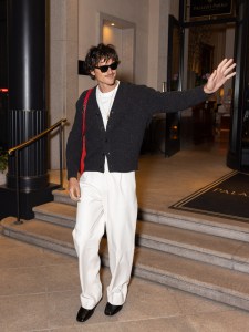 Jacob Elordi is seen during the Milan Fashion Week.